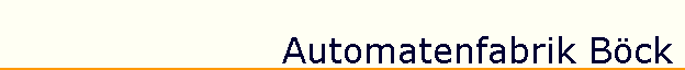 Automatenfabrik B�ck